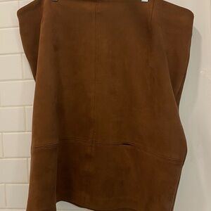 Brown Suede Skirt